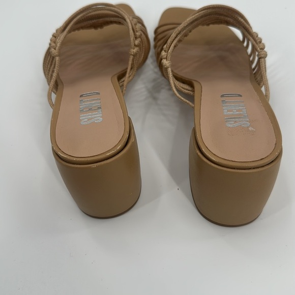 Anthropologie Silent D Balee Heels Honey 9 - Picture 7 of 8